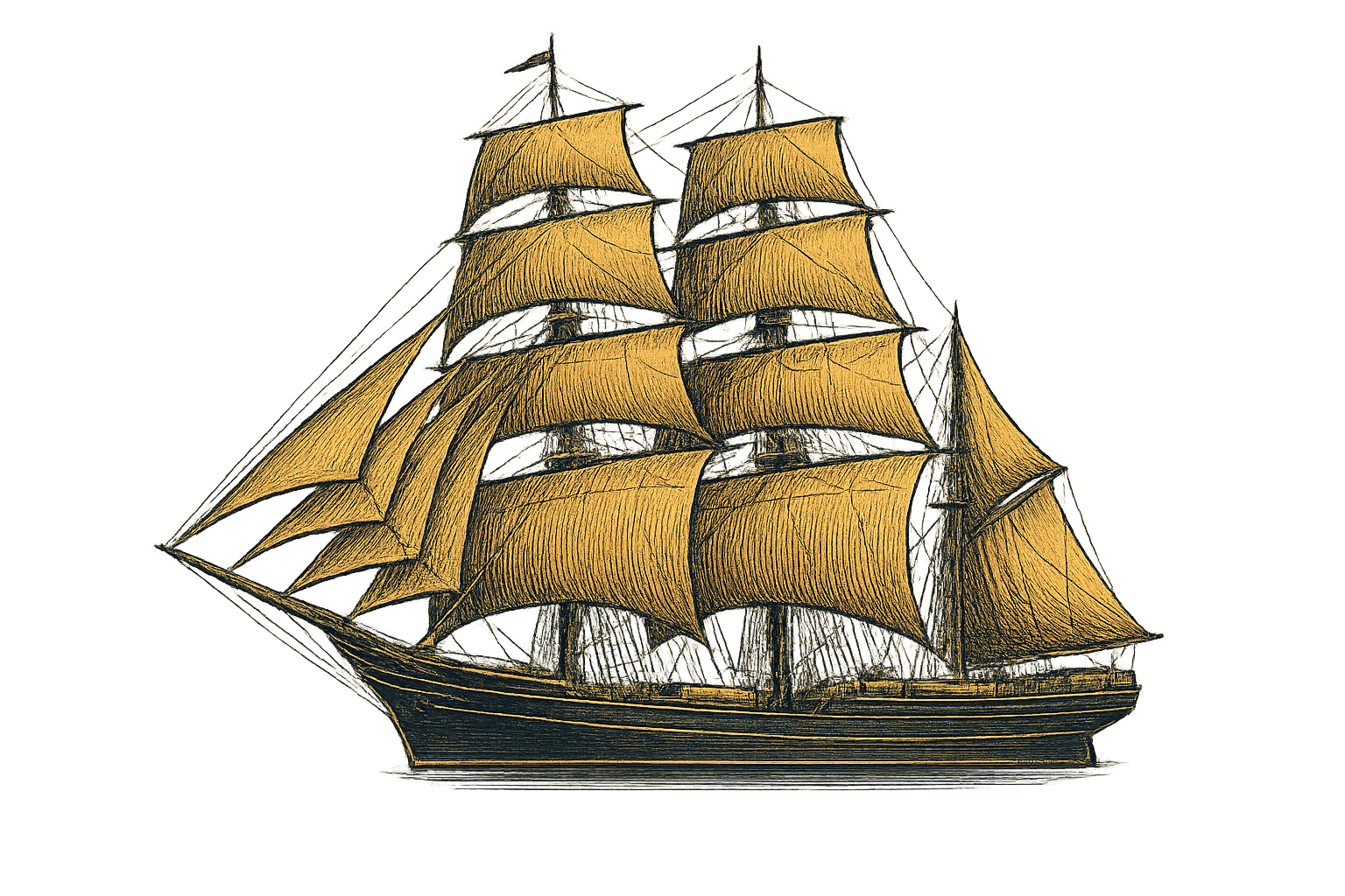 Illustrazione in stile incisione vintage — Vespucci Suite